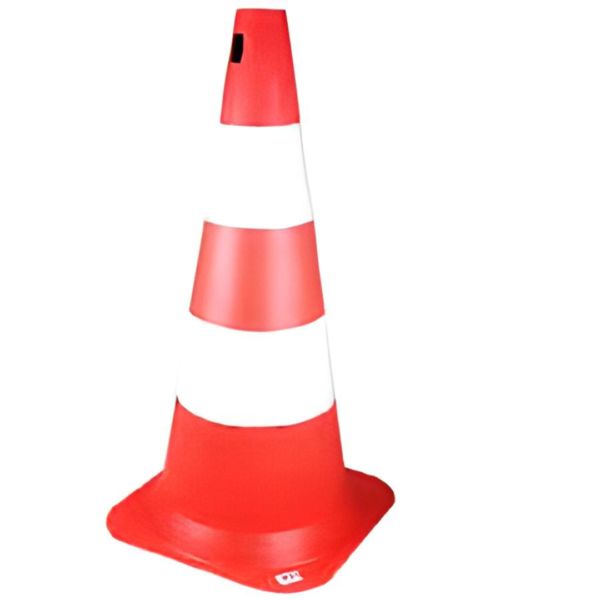 CONE PLASTICO 750 LARANJA/BRANCO