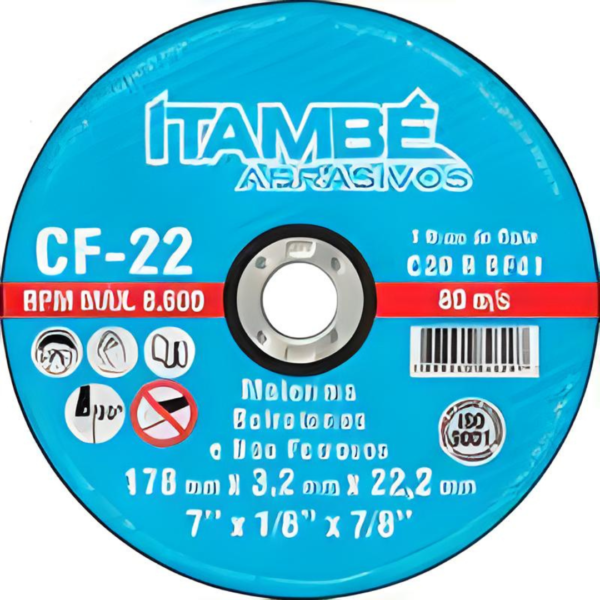 DISCO CORTE ITAMBE 7 X 1/8 X 7/8 REFRAT